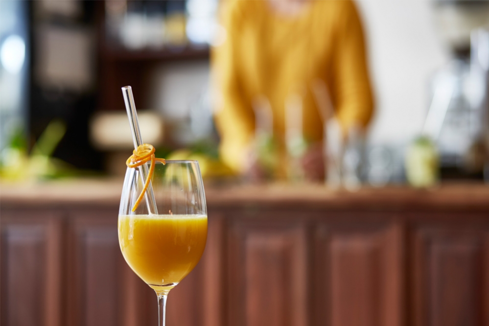 Trinkhalme aus Glas